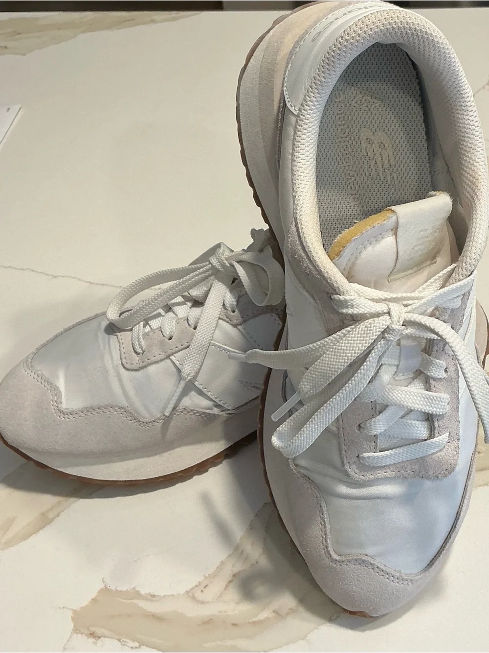 New Balance 237 Women's White and Light Gray Athletic Sneakers